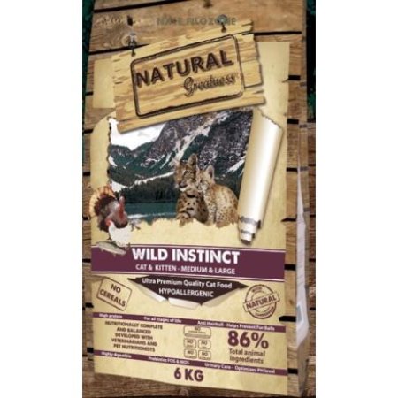 Natural Greatness Cat Wild Instinct /kuře,krůta/ 600g