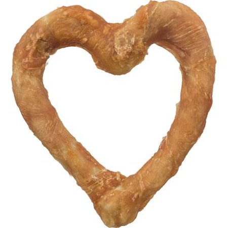 Denta Fun Chicken Heart [1ks], srdce z buvolí kůže balené kuřecím masem 14cm, 125g