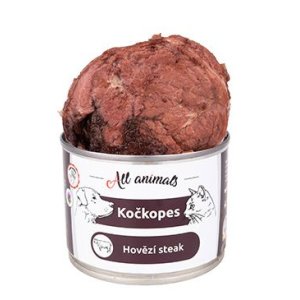 ALL ANIMALS hovězí STEAK, konzerva pro psy, 200 g