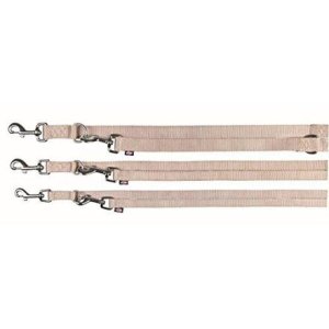 Trixie Vodítko PREMIUM prodlužovací - béžová 2,00 m/15 mm - DOPRODEJ