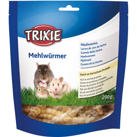 MEALWORMS, mouční červi sušení, 200 g