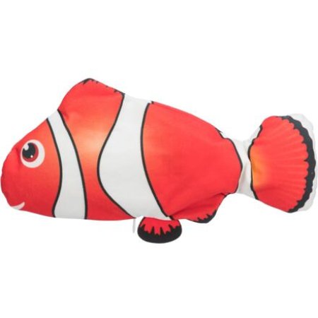 Ryba "NEMO" jako živá, mrskající se, s catnipem, látka, 26 cm