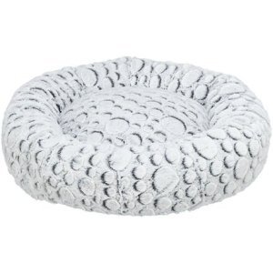 Trixie MILA kulatý plyšový pelech, bílá/šedá 50 cm