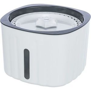 Trixie Pítko / fontánka FLOWER, 2 l/18,5 × 13 × 18,5 cm, plast, bílá/šedá