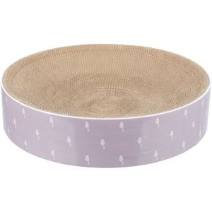 Trixie LILLY kulatý škrabací pelech s katnipem, 45 × 10 cm, karton, lila