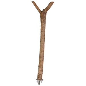 Trixie Dřevěné bidýlko Y s kovovým úchytem do klece 35cm/18mm
