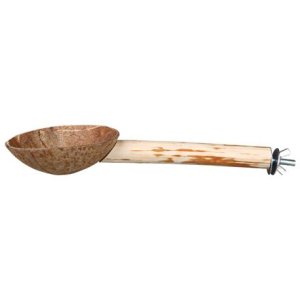 Trixie Dřevěné bidýlko s kokosovou miskou 25cm/18mm