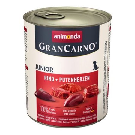 GRANCARNO JUNIOR - hovězí, krůtí srdce 800g