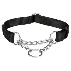 Trixie Nylonový polostahovací obojek PREMIUM - černá L-XL:45-70cm/25mm