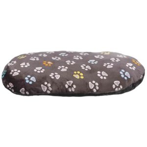 Trixie Oválný polštář JIMMY, šedý s tlapkami 95 x 60cm
