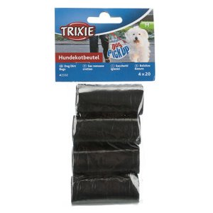 Trixie Náhradní sáčky na trus (4 role á 20 černých sáčků)