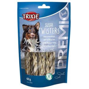 Trixie Premio SUSHI TWISTERS Light - 100% rybí copánky 60g