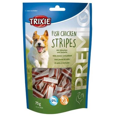 Premio STRIPES Ligh pásky kuře-treska 75 g