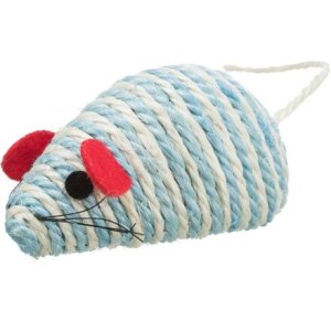 Trixie Myš se štěrchacími kuličkami uvnitř, sisal 10 cm