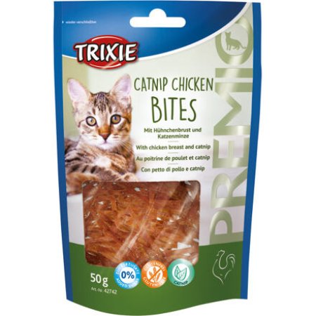 Premio CATNIP CHICKEN BITES kuřecí kousky s catnipem 50 g