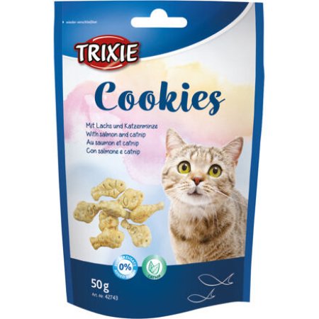 Trixie COOKIES s lososem a catnipem 50 g