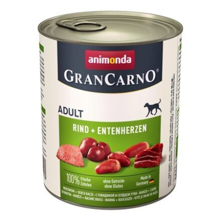 GRANCARNO Adult - hovězí, kachní srdce 800g