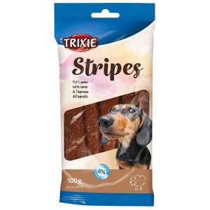 Trixie STRIPES - jehněčí pásky 10 ks / 100 g
