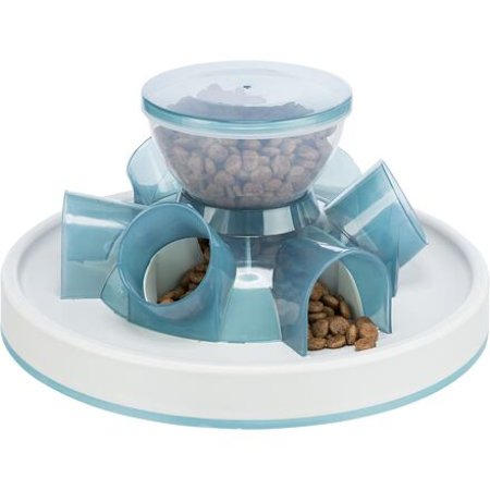 Trixie Cat Activity Tunnel Feeder - krmítko s tunýlky, 28 × 14 cm