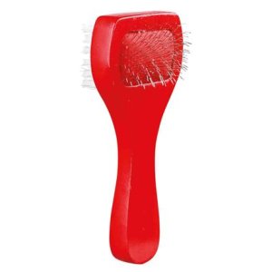 Trixie Oboustranný, jemný kartáč, nylonové štětiny 6 x 13 cm