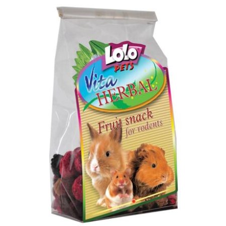 LOLOPets VITA HERBAL ovocný snack pro hlodavce 50 g-DOPRODEJ