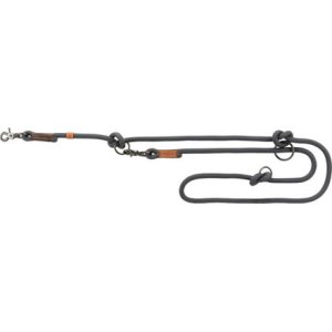 BE NORDIC prodlužovací vodítko - tmavošedá/hnědá 2,00m/8mm