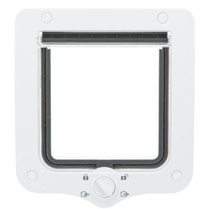 Trixie Průchozí dvířka pro kočku, 4-cestná, 20x22cm, bílá