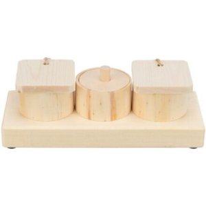 Trixie Snack Cups - interaktivní hra pro králíčky, 15 x 4,5 x 6 cm, dřevo