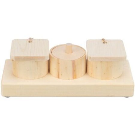 Trixie Snack Cups - interaktivní hra pro králíčky, 15 x 4,5 x 6 cm, dřevo