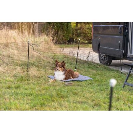 Trixie Mobilní oplocení - 10 tyčí / síť 15 m, černá