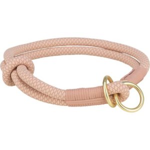 Trixie Soft Rope kulatý polostahovací obojek, růžová/světlerůžová 30 cm/ 10 mm