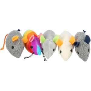 Trixie Myška plyšová s catnipem, 7 cm, různé barvy