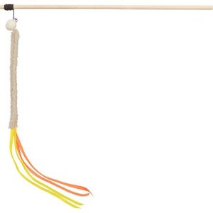 Trixie Hrací prut s třásní, plast/plyš, 40 cm
