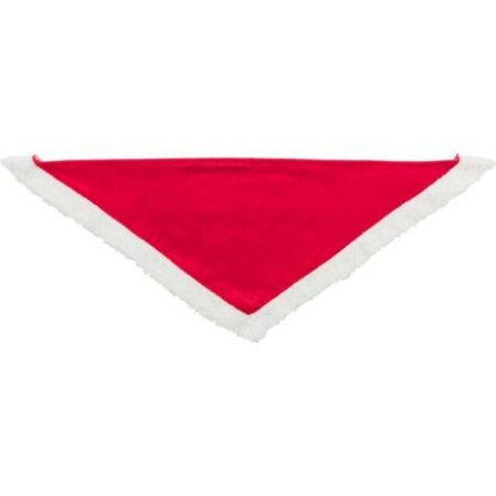 Trixie Xmas NECKERCHIEF - vánoční sametový šátek, červená 75 cm