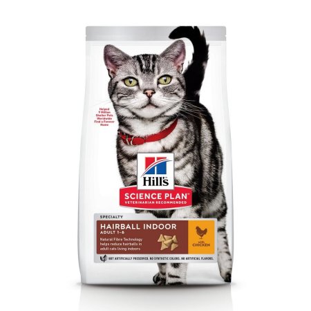 Hill’s Science Plan Feline Adult Hairball Indoor Chicken 3 kg (EXPIRACE 02/2024)