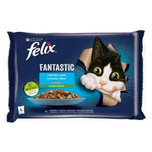 Felix Fantastic Multipack s lososem a cuketou se pstruhem a fazolkami 4 x 85 g