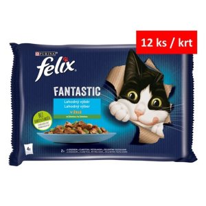 Felix Fantastic Multipack s lososem a cuketou se pstruhem a fazolkami 4 x 85 g