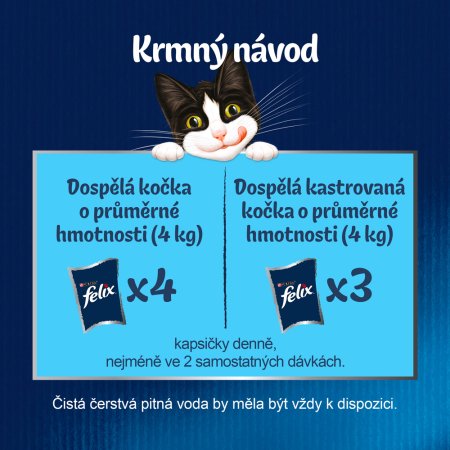 Felix Fantastic Multipack s lososem a cuketou se pstruhem a fazolkami 4 x 85 g