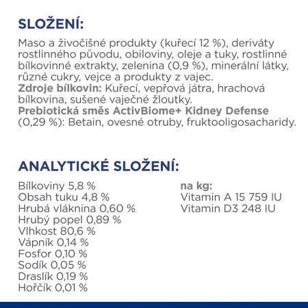 Hill’s Prescription Diet k/d Stew Péče o ledviny konzerva pro kočky 82 g