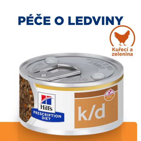 Hill’s Prescription Diet Feline k/d s kuřetem a zeleninou 82 g