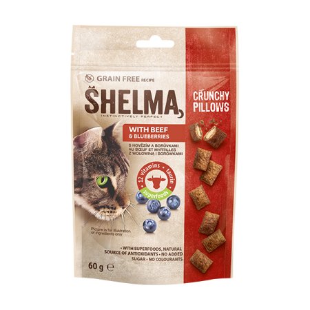 Shelma Grain free Polštářky s hovězím 60 g