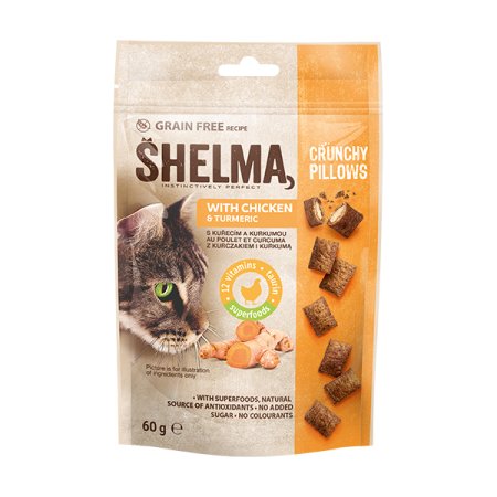 Shelma Grain free Polštářky s kuřecím 60 g