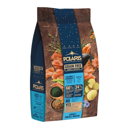 Polaris Grain free pes Adult Small Breed losos, krůta 5 kg