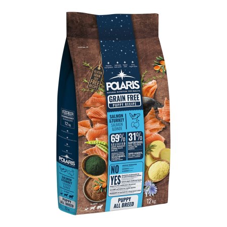 Polaris Grain free pes Junior losos, krůta 12 kg