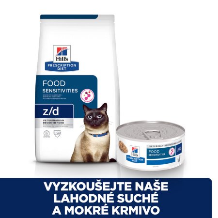 Hill’s Prescription Diet z/d Alergie a péče o kůži granule pro kočky 1.5 kg