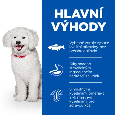 Hill’s Science Plan Hypoalergenní pro malé dospělé psy s lososem 1.5 kg