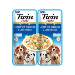 Churu Dog Twin Packs Chick&Veg. & Cheese in Broth 80g