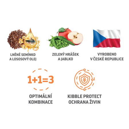 Haffit plněné granule kachna 8 kg