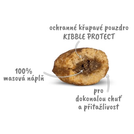 Haffit plněné granule kachna 8 kg