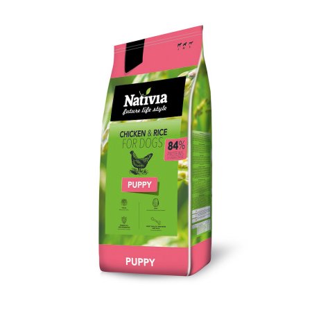 Nativia Dog Puppy Chicken & Rice 3 kg (EXPIRACE 02/2024)